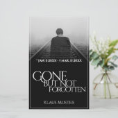 Papier Partis mais pas oubliés - Sombre (Debout devant)