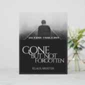 Papier Partis mais pas oubliés - Sombre (Debout devant)