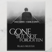 Papier Partis mais pas oubliés - Sombre (Devant)