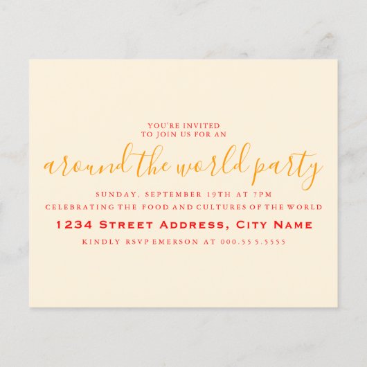 Papier partout dans le monde, rayures rétro (Dos)