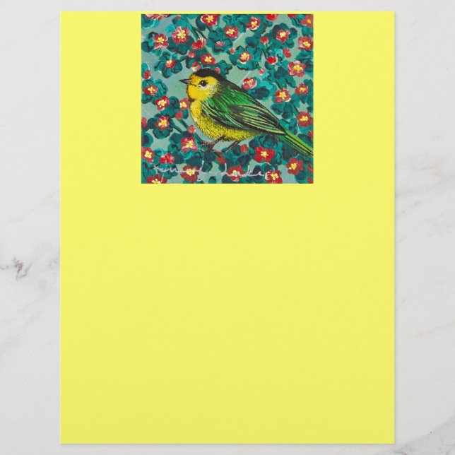 Papier Paruline Wilson (Devant)