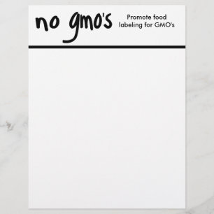 Papier Pas d'OGM Promouvoir les lois sur l'étiquetage Bla