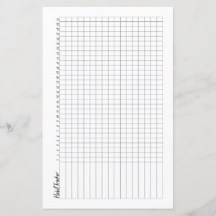Papier Pas un outil de suivi d'habit de demi-page du jour
