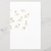 Papier Passez le Baby shower du prix Jeu - Swan Princess (Dos)