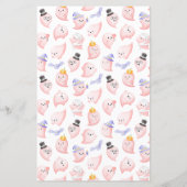 Papier Passez le jeu Baby shower Prix - Pink Ghost Boo (Dos)