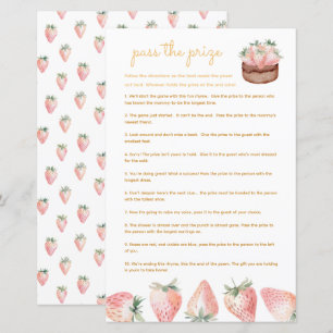 Papier Passez le prix jeu de baby shower super sucré aux