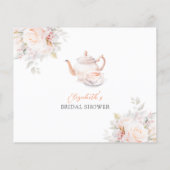 Papier Pastel Blooms Fête des mariées Date Nuit Idées (Dos)