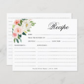 Papier Pastel Blush jolie recette botanique rose (Devant / Derrière)