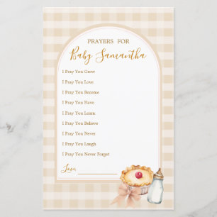 Papier Pastel Cutie Pie Fall Baby showers Prières Pour Bé