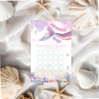 Papier Pastel Mermaid Bingo Undersea Girl