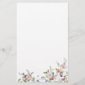 Papier Pastel Pink Floral Fleur sauvage Conseils & Voeux  (Dos)