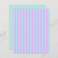 Pastel Rainbow Stripes & Polka Dot Scrapbook Paper