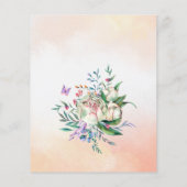 Papier Pastel rose bébé cheval budget baby shower invitat (Dos)