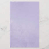 Papier Pastel Violet Floral Fête des mariées Bingo (Dos)