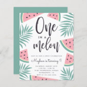 Papier Pastèque Tropicale Budget Un Dans Un Melon Anniver (Devant / Derrière)