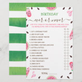 Papier Pastèque Un anniversaire unique ou jamais (Devant / Derrière)