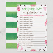 Papier Pastèque Un melon unique Jeu de trivia pour 2e ann (Devant / Derrière)