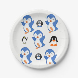 Papier Pate Pinguïns Papieren Bordje