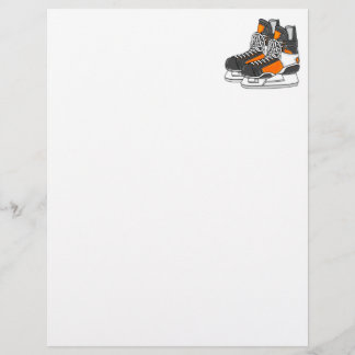 Papier Patins de hockey orange