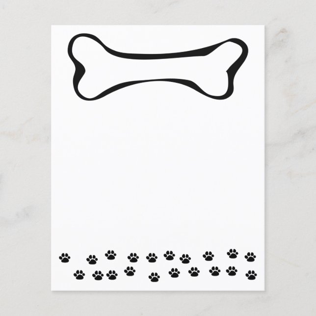 Papier Patrouilles de chiens et os de chiens (Devant)