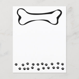 Papier Patrouilles de chiens et os de chiens