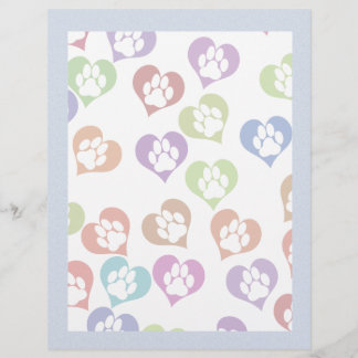 Papier Pattes dans les coeurs