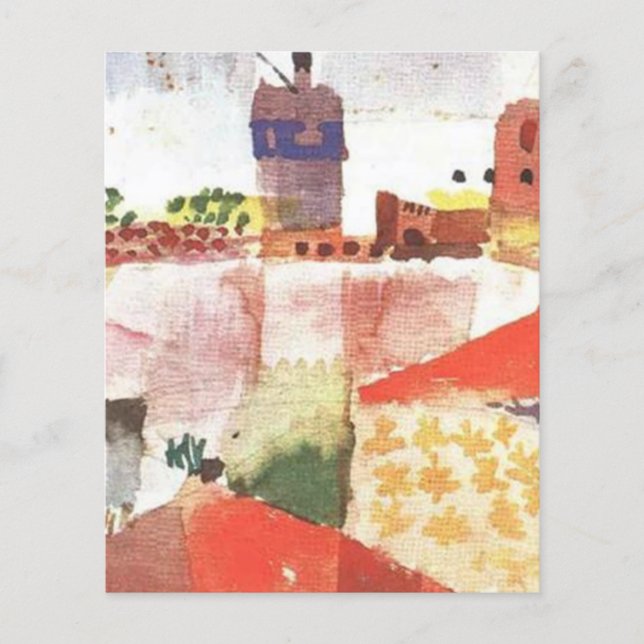 Papier Paul Klee - Hammamet avec mosquée (1914) (Devant)