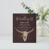 Papier Pays Ouest Brown Rustique Taureau budget (Debout devant)