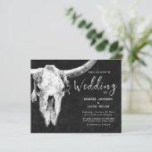 Papier Pays Ouest - Noir et Blanc - Budget du crâne taure (Debout devant)