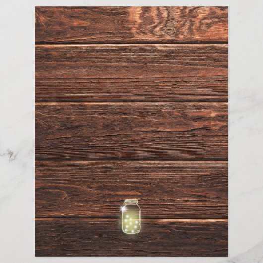 Papier Pays Rustic Mason String Lights Honeymoon Fund (Dos)