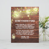 Papier Pays Rustic Mason String Lights Honeymoon Fund (Debout devant)