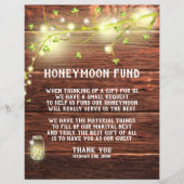 Papier Pays Rustic Mason String Lights Honeymoon Fund (Devant)