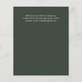 Papier Pays Rustique Photo Carved Heart Monogramme Mariag (Dos)