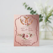 Papier Pays western boho rustique mariage budget invitati (Debout devant)