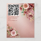 Papier Pays western boho rustique mariage budget invitati (Dos)