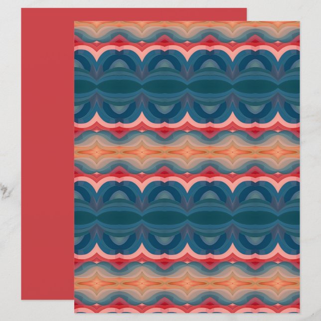 Papier Paysage Abstrait 1 (Devant / Derrière)