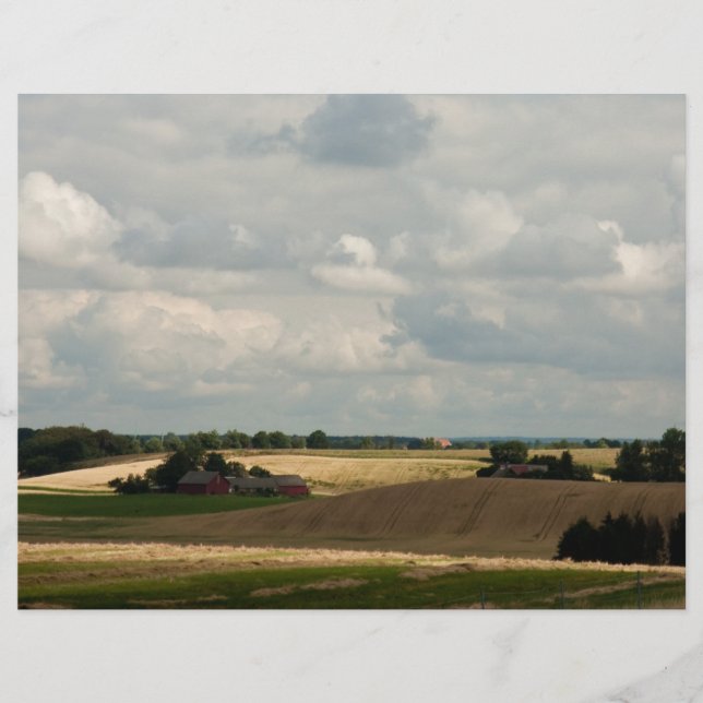 Papier Paysage rural (Devant)