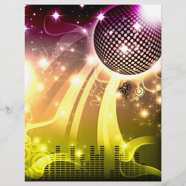 Papier paysage urbain disco (Devant)