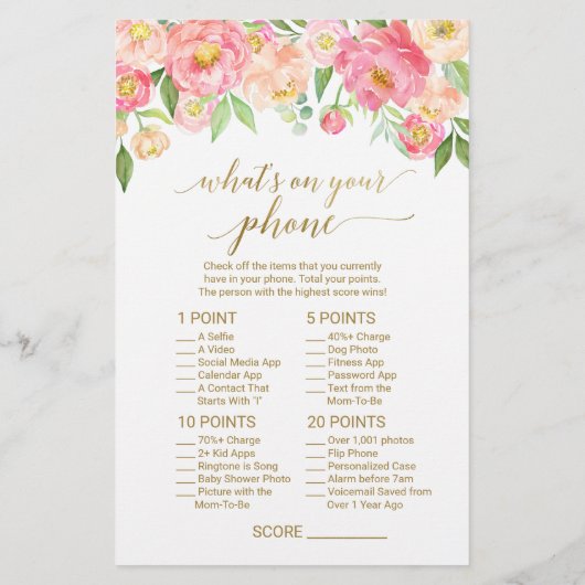 Papier Peach and Pink Peony Guidez le jeu au bon prix (Dos)