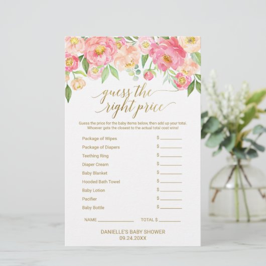 Papier Peach and Pink Peony Guidez le jeu au bon prix (Debout devant)