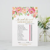 Papier Peach and Pink Peony "He Said She Said" Jeu (Debout devant)