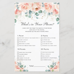 Papier Peach Blush Floral What's In Your Phone Game Baby