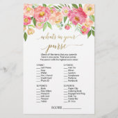 Papier Peach Pink "Comment Bien Connaissez-Vous La Mariée (Dos)