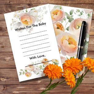 Papier Peach Tulip Blooms Souhaits Pour Le Baby shower