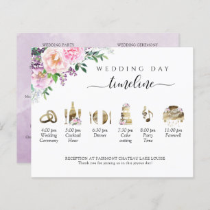 Papier Peach violet et Mariage rose chronologie et progra