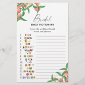 Papier Peaches - douche nuptiale émoticônes jeu (Devant)