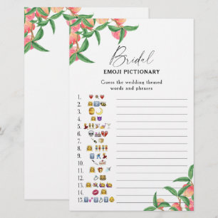 Papier Peaches - douche nuptiale émoticônes jeu
