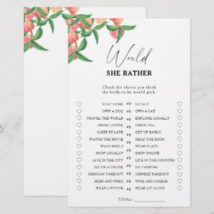 Papier Peaches - Elle préfère le jeu de douche nuptiale