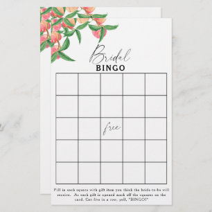 Papier Peaches - Jeux de bingo de douche nuptiale