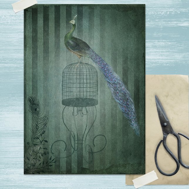 Papier Peacock Art déco vintage (Créateur téléchargé)